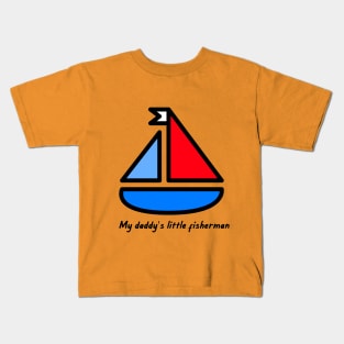 Daddy's little fisherman Kids T-Shirt